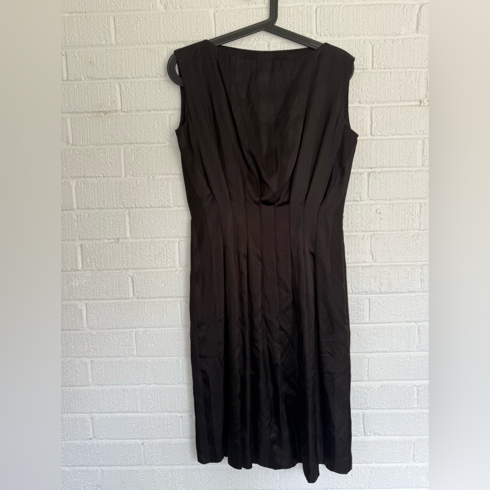 MM6 Maison Martin Margiela Black Midi Dress Gathered Size 4